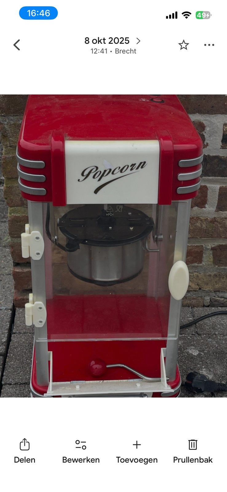 Popcorn machine, Elektronische apparatuur, Ophalen, Zo goed als nieuw