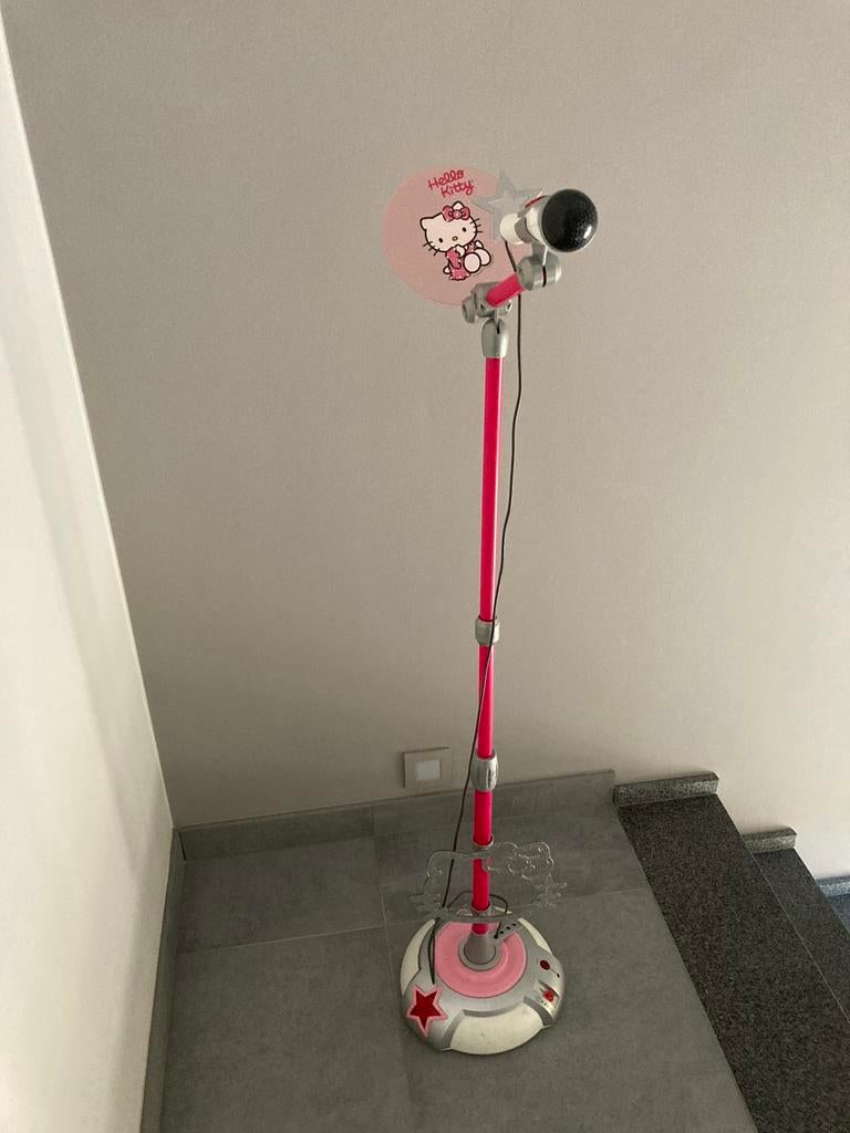 Hello Kitty microfoon met staander, Ophalen, Zo goed als nieuw