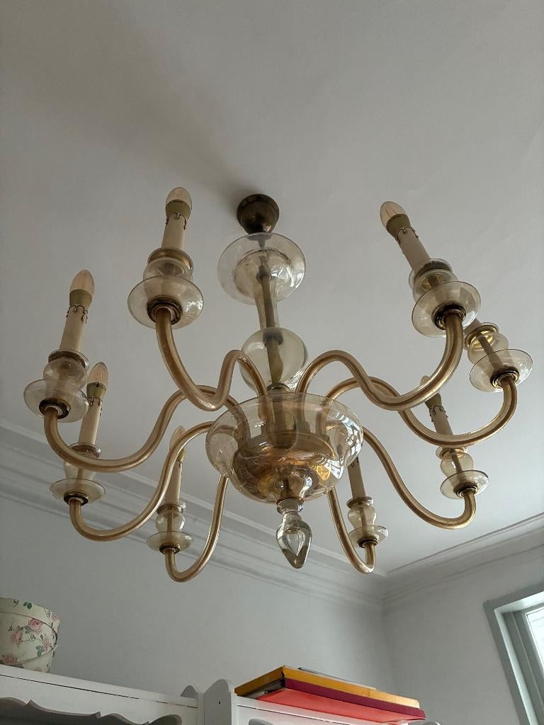 lustre MURANO, Huis en Inrichting, Ophalen, Zo goed als nieuw, Glas, Murano milieu du XXe