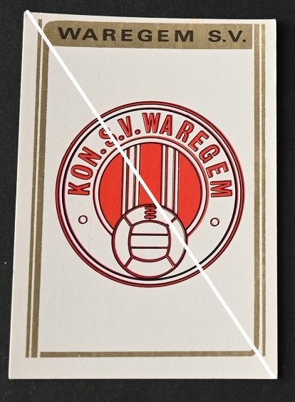 Panini Football 73 - 74 / Kon.S.V. Waregem / Embleem, Verzenden, Zo goed als nieuw, Poster, Plaatje of Sticker
