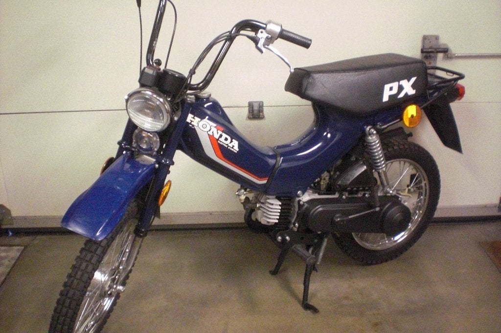 Honda PX 50 blauw klasse B - 12V CDI - electric start + GVA, Vélos & Vélomoteurs, Enlèvement, Comme neuf, Bloc, Honda