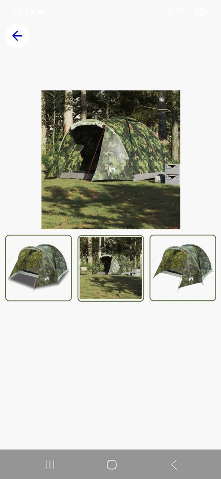 Kampeer tent, Caravans en Kamperen, Ophalen, Nieuw, Tot en met 2