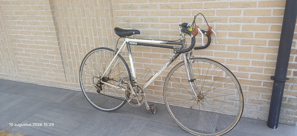 Minerva vintage (40 jaar) koersfiets met originele pedalen, Autres marques, 10 à 15 vitesses, Acier, Enlèvement