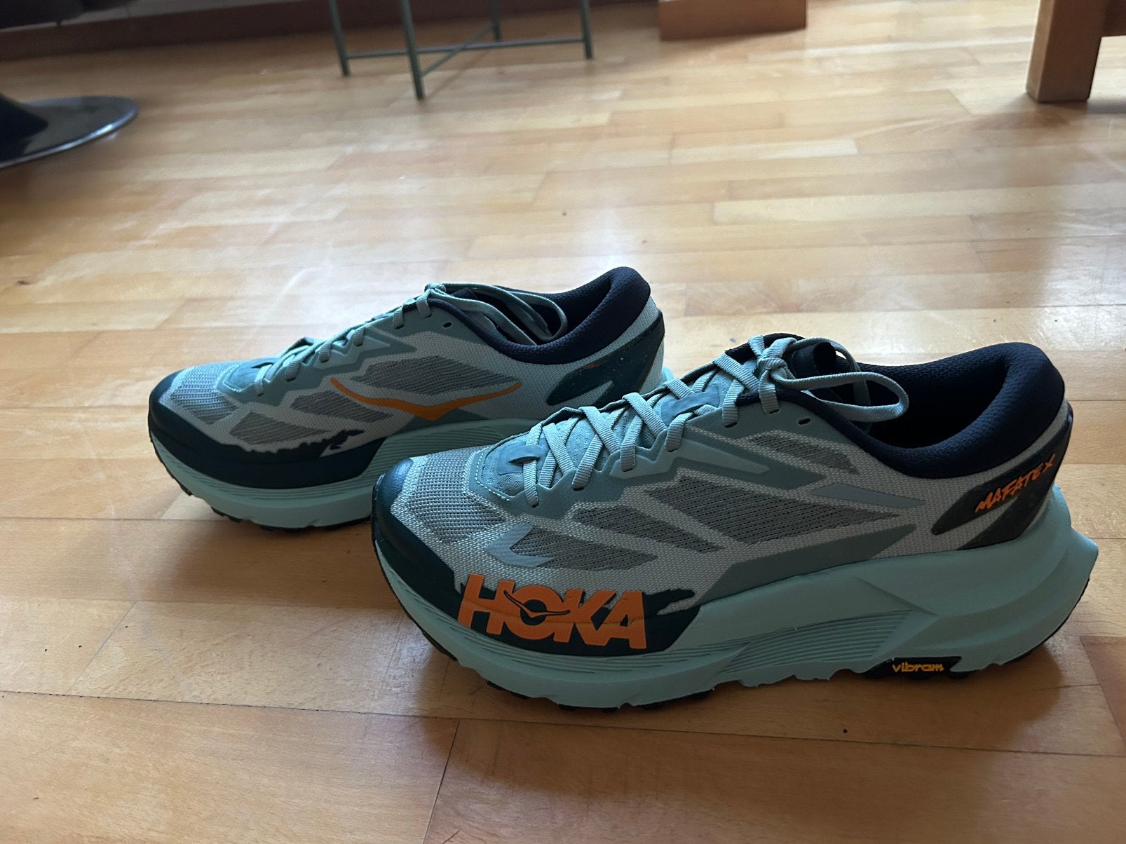 Hoka Mafate X maat 45 1/3 - groen - nieuw, Sports & Fitness, Course, Jogging & Athlétisme, Neuf, Autres marques, Course à pied