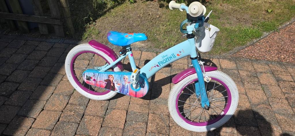 Kinderfiets 16 inch, Fietsen en Brommers, Ophalen, Zo goed als nieuw, 16 tot 20 inch, Zijwieltjes
