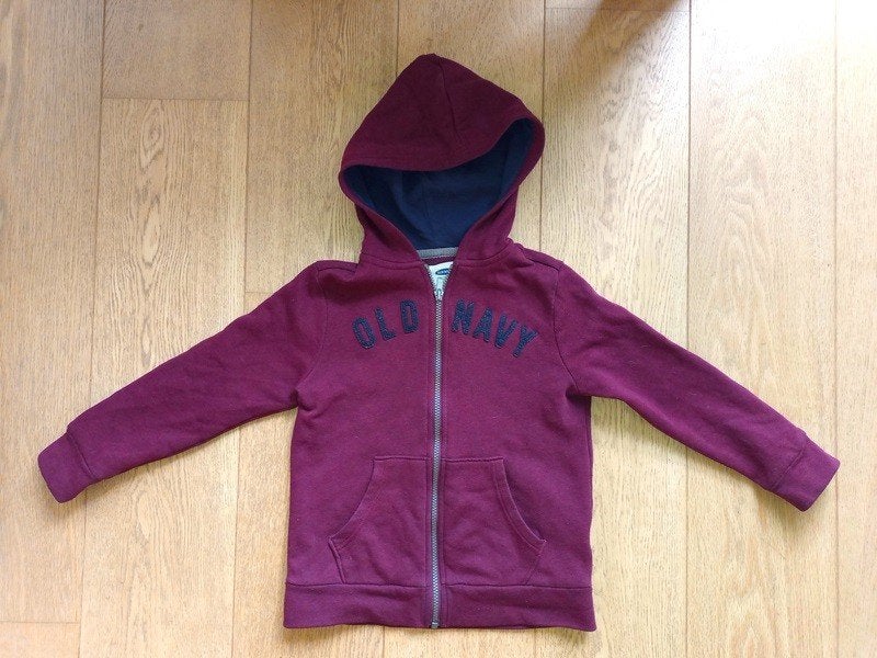 OLD NAVY sweat à capuche zippé fille - taille 122 (7 ans), Enlèvement, Utilisé, Fille