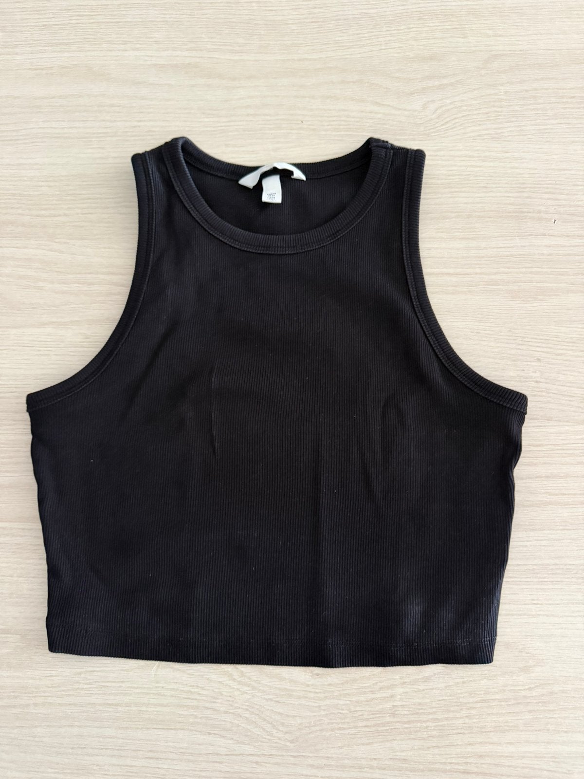 Zwarte crop top, Maat 38/40 (M), Zwart, Ophalen of Verzenden, Zo goed als nieuw