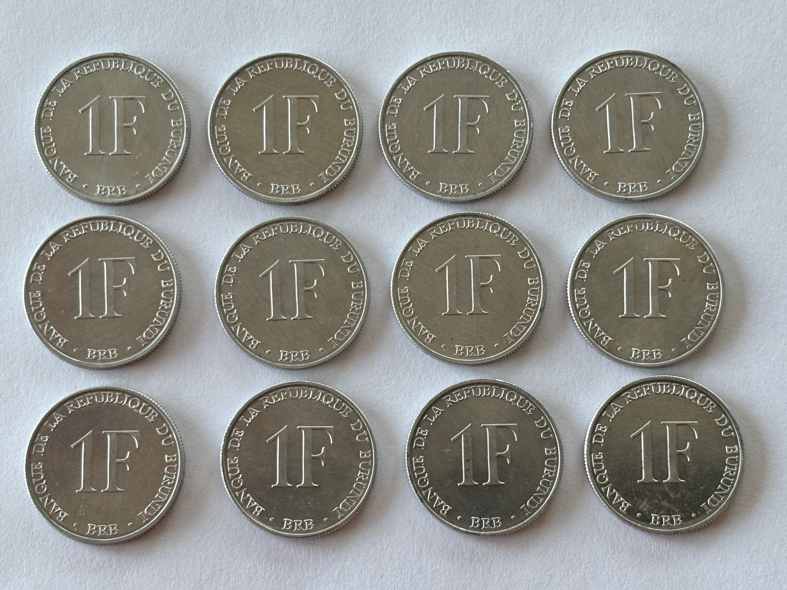 12x1 Fr Burundi 1976, Enlèvement ou Envoi, Burundi, Monnaie en vrac