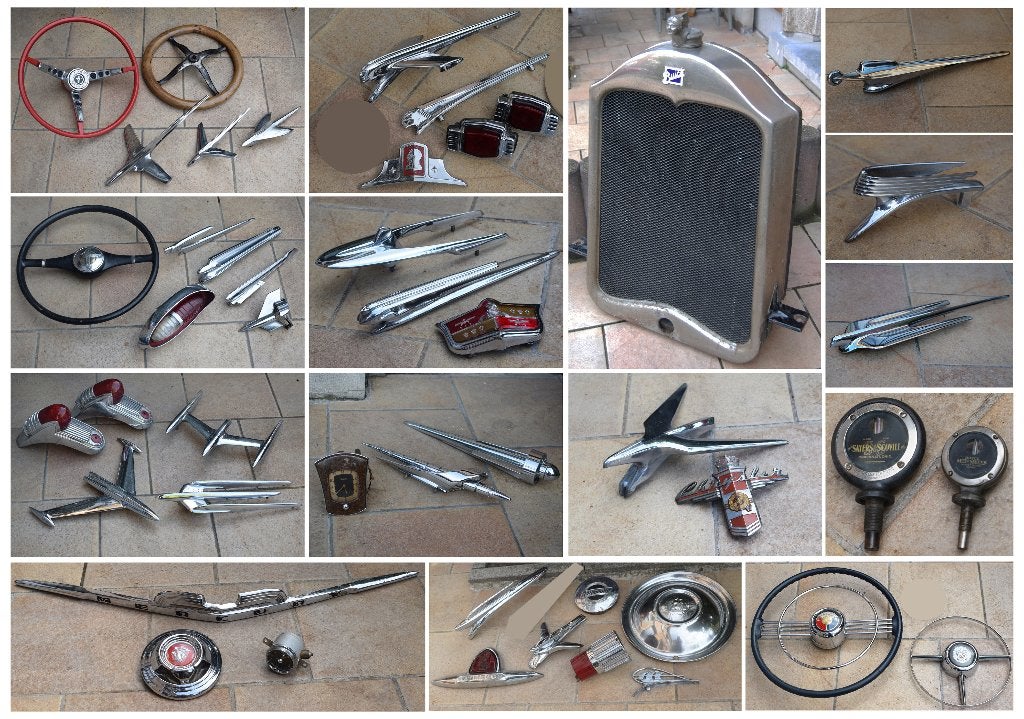 Lot 45 onderdelen amerikaanse oldtimer, Auto-onderdelen, Overige Auto-onderdelen, Amerikaanse onderdelen, Oldtimer onderdelen