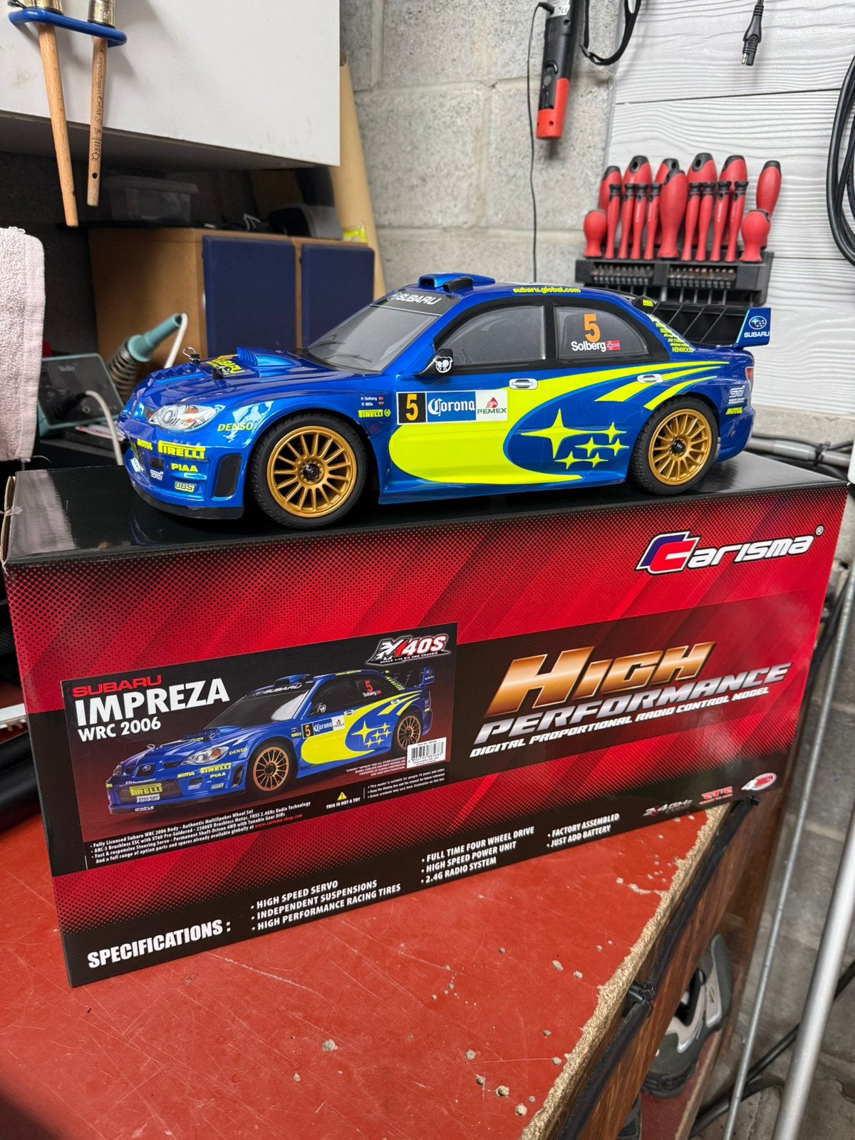 Voiture rc Carisma subaru impreza wrc2006 M40s 2s ou 3s, Échelle 1:10, Comme neuf, Enlèvement, Électro