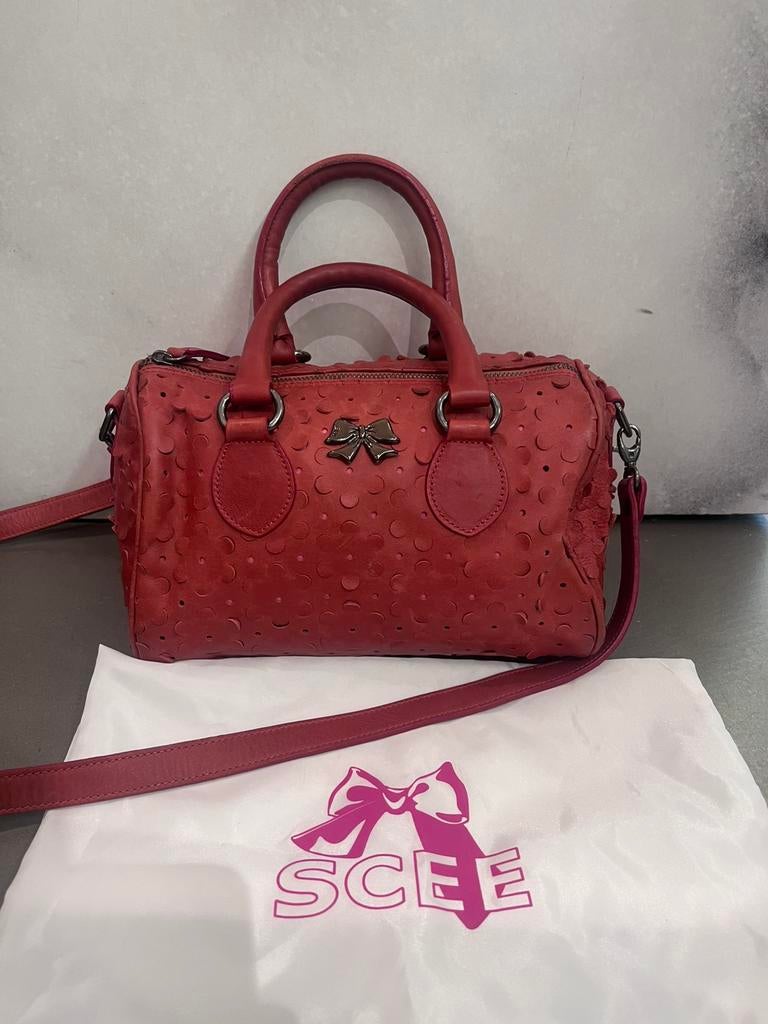 Sac à main Scee Twinset en cuir rouge, Bijoux, Sacs & Beauté, Sacs | Sacs Femme, Comme neuf, Sac à main, Rouge, Enlèvement ou Envoi