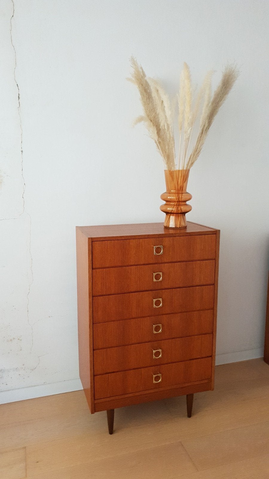 vintage ladenkast jr60/70, Huis en Inrichting, Ophalen, 5 laden of meer, Zo goed als nieuw, Teakhout