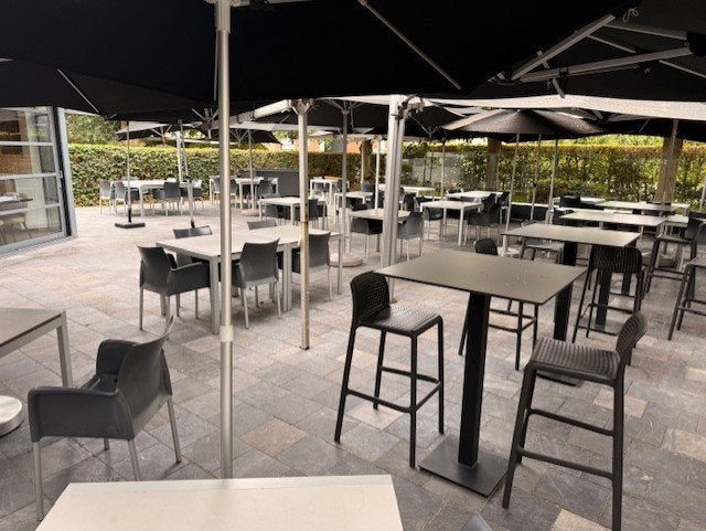 Terrasmeubels horecazaak, Tuin en Terras, Ophalen, Gebruikt, Meer dan 8 zitplaatsen, Aluminium
