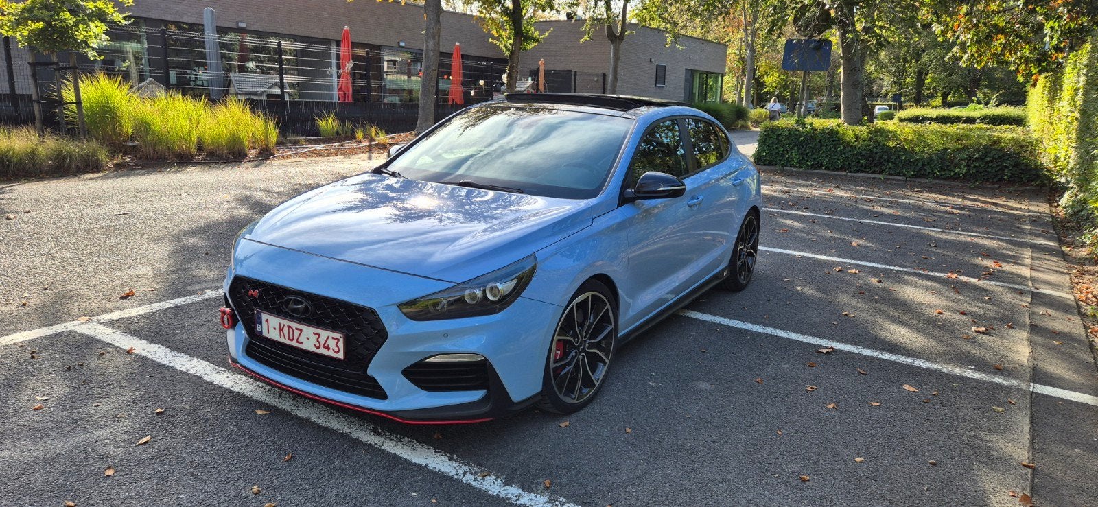 hyundai i30n performance fastback, Auto's, Voorwielaandrijving, 4 cilinders, Blauw, 5 deurs