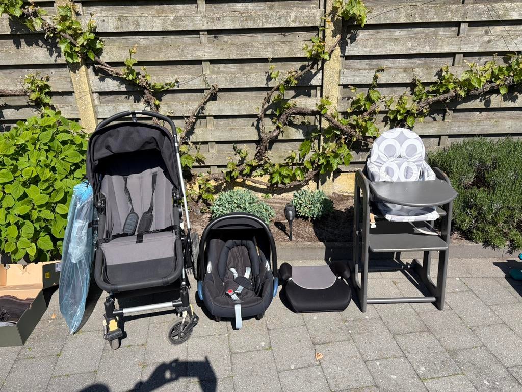 Buggy Bugaboo, eetstoel, maxi cosi, Ophalen, Gebruikt