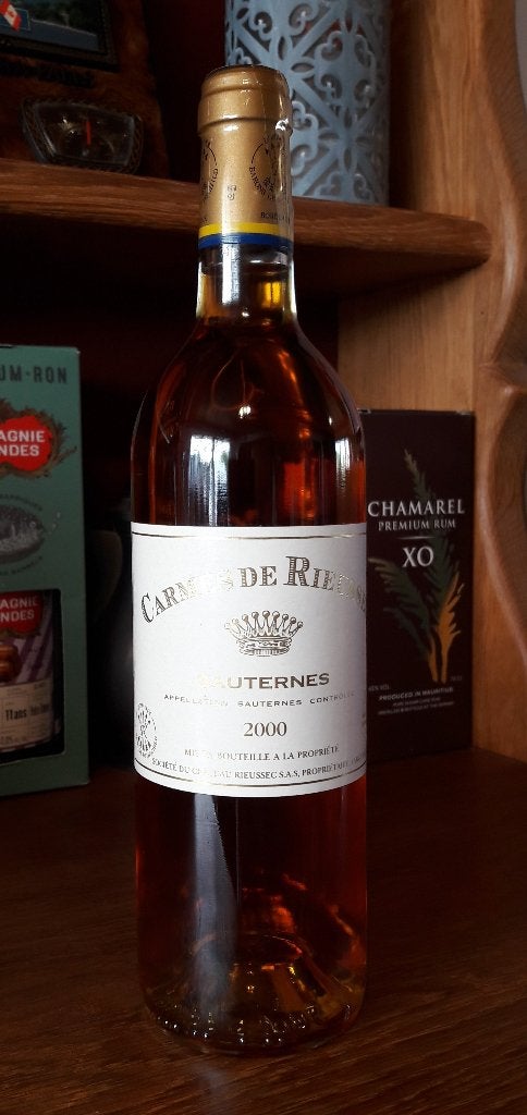 Carmes de Rieussec Sauternes 2000 , Neuf, Enlèvement ou Envoi, Pleine, Vin blanc