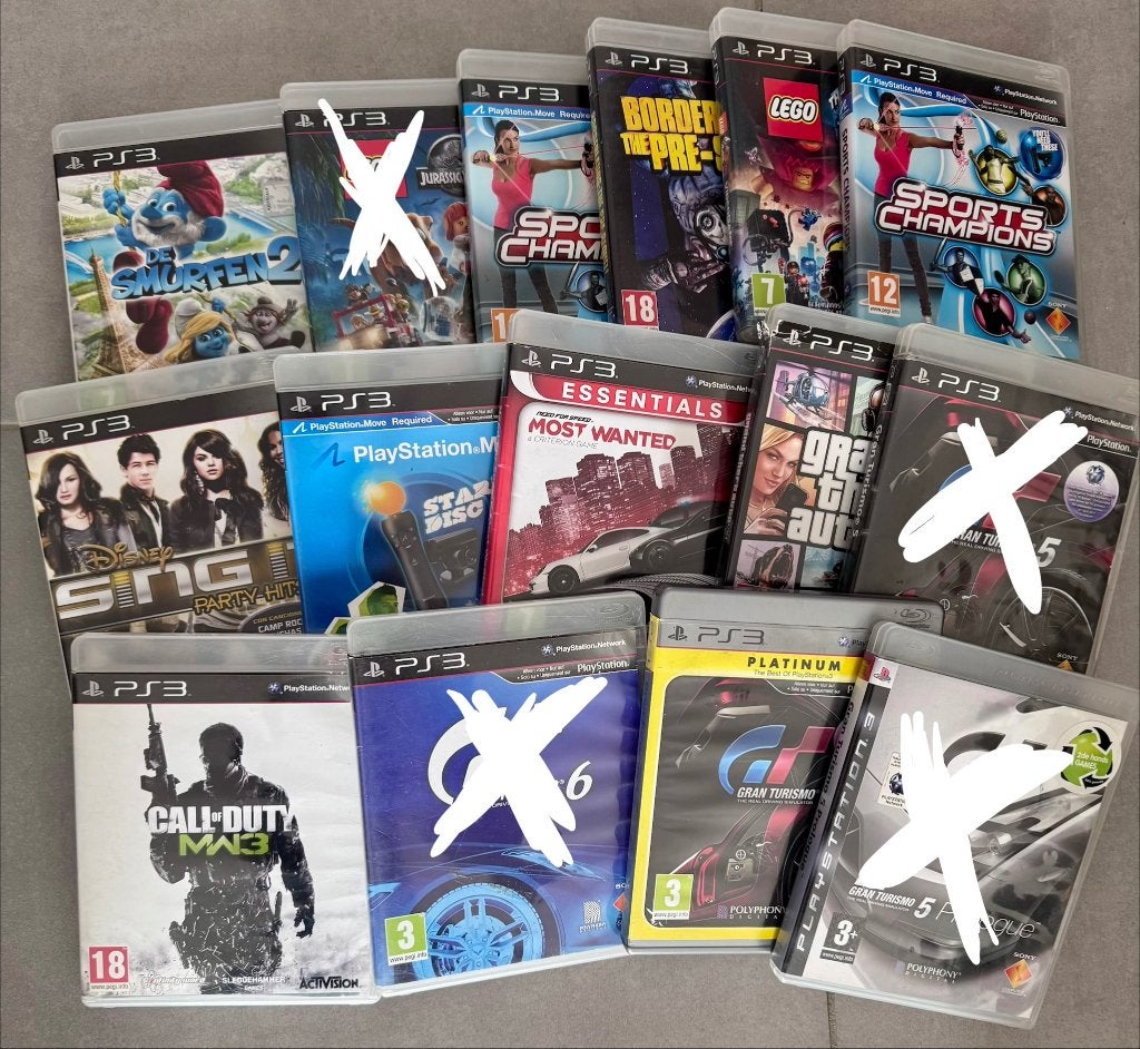 PlayStation 3 spelletjes, Ophalen, Gebruikt