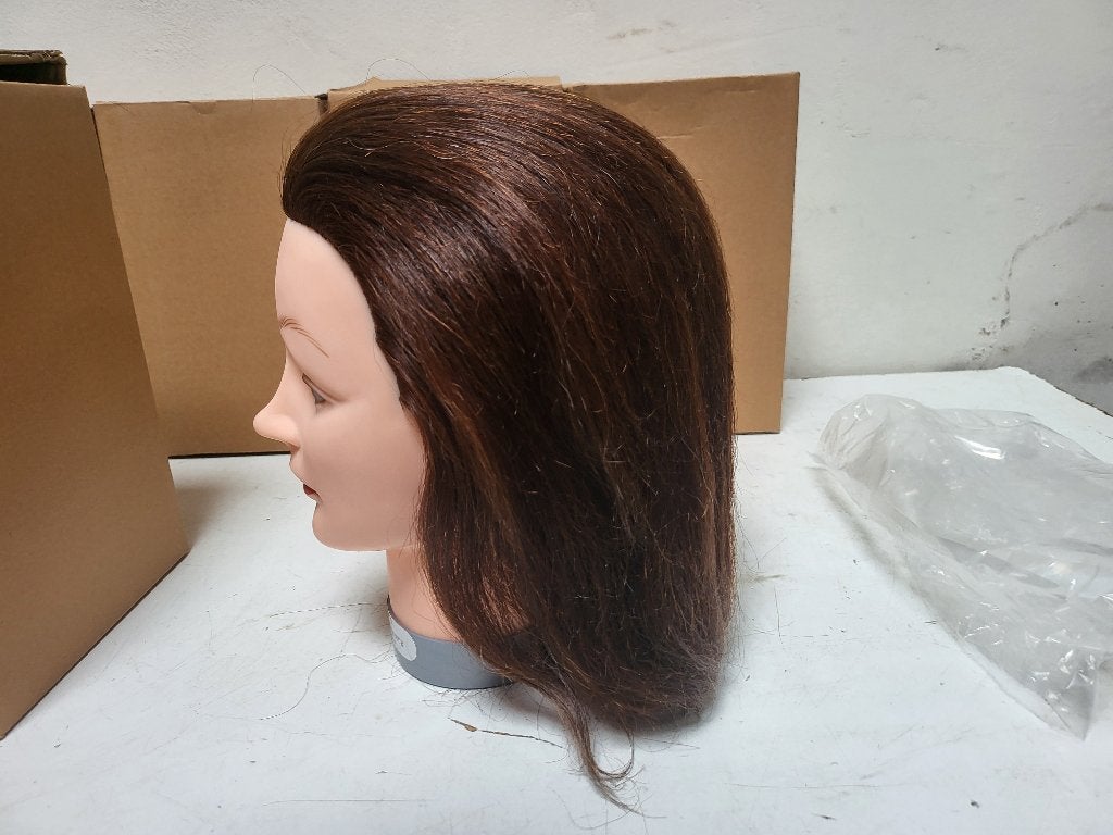 Heads-Up - Kappershoofd Lea - Bruin Haar-15 cm (Nieuw) 5 st, Hobby en Vrije tijd, Ophalen of Verzenden, Nieuw, Overige typen