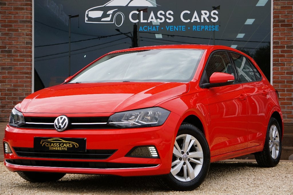 VOLKSWAGEN POLO 1.0 TSi ADVANCE CARNET CLIM CARPLAY 6dt, Autos, Rouge, Achat, Euro 6, Entreprise