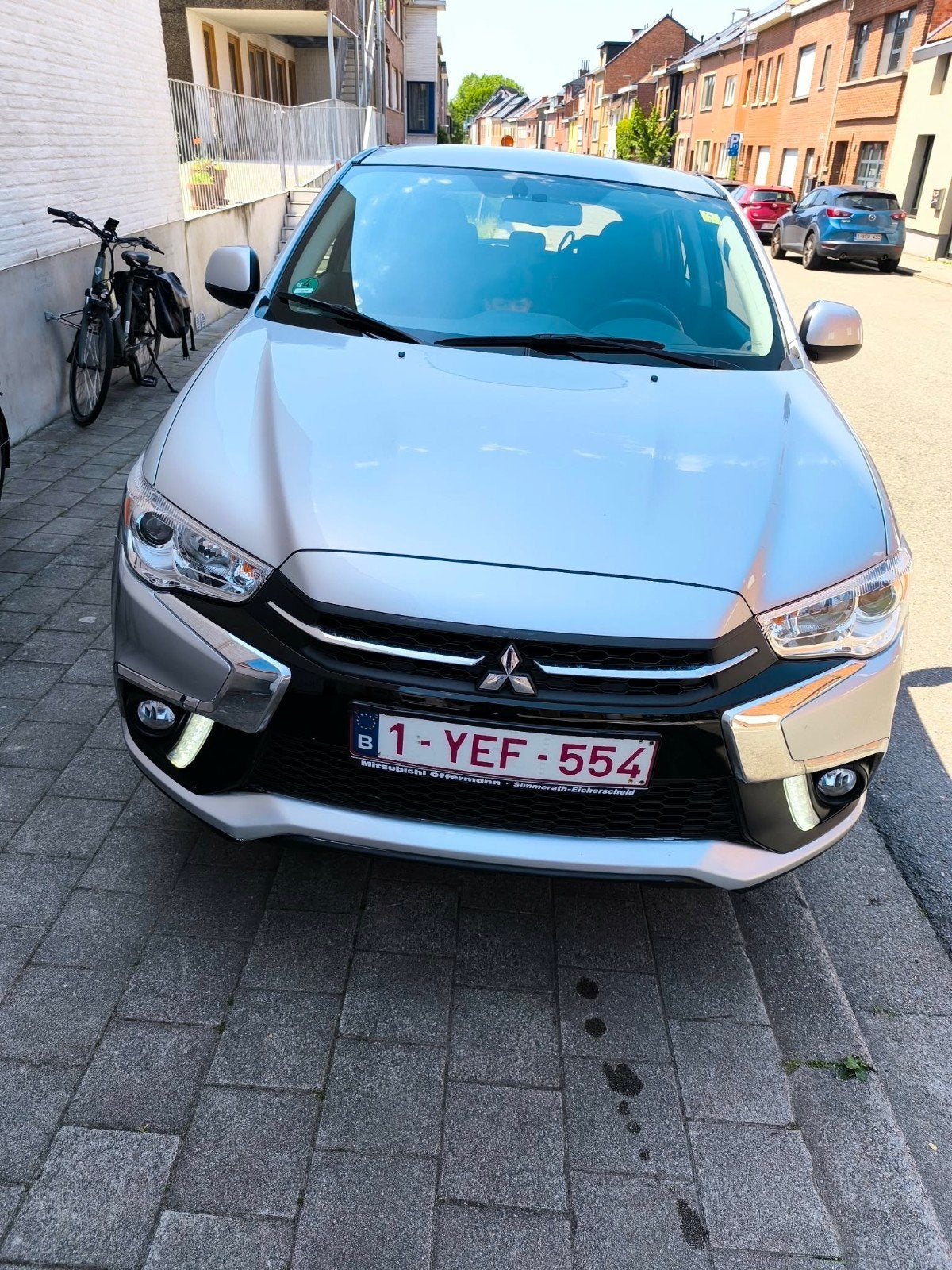 Mitsubishi ASX bij 2018, Benzine, 61000km Nieuwe staat, Autos, Mitsubishi, Argent ou Gris, Achat, Euro 6, Alarme
