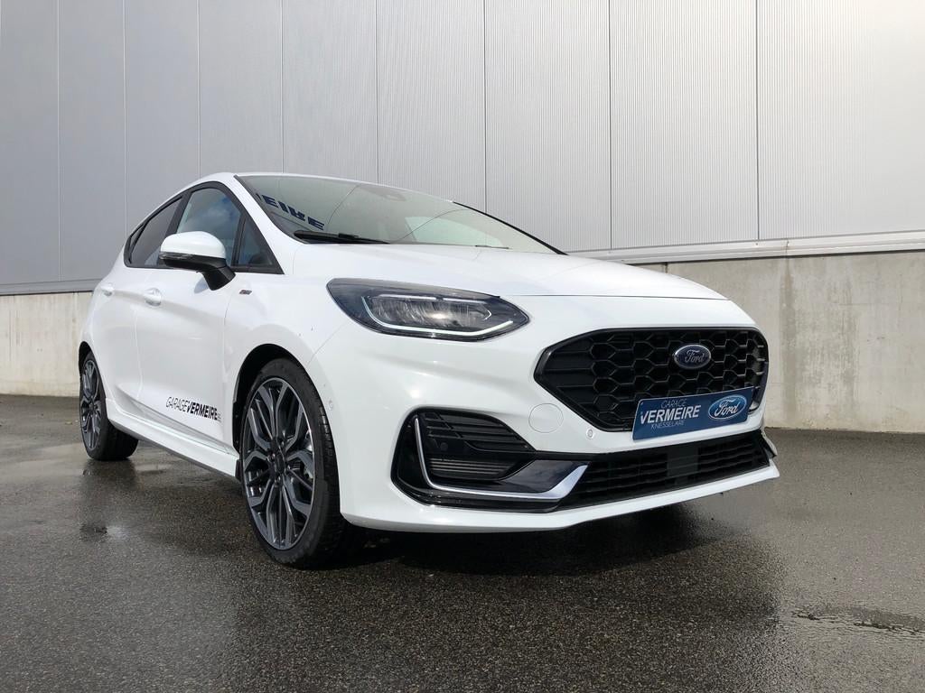 Ford Fiesta ST-Line Vignale (bj 2022, automaat), Auto's, Ford, Automaat, Gebruikt, Euro 6, Leder en Stof
