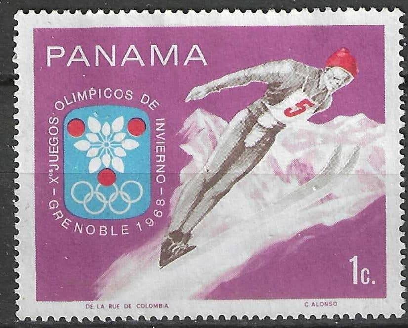 Panama 1968 - Yvert 470 - Schansspringen (ZG), Verzenden, Postfris
