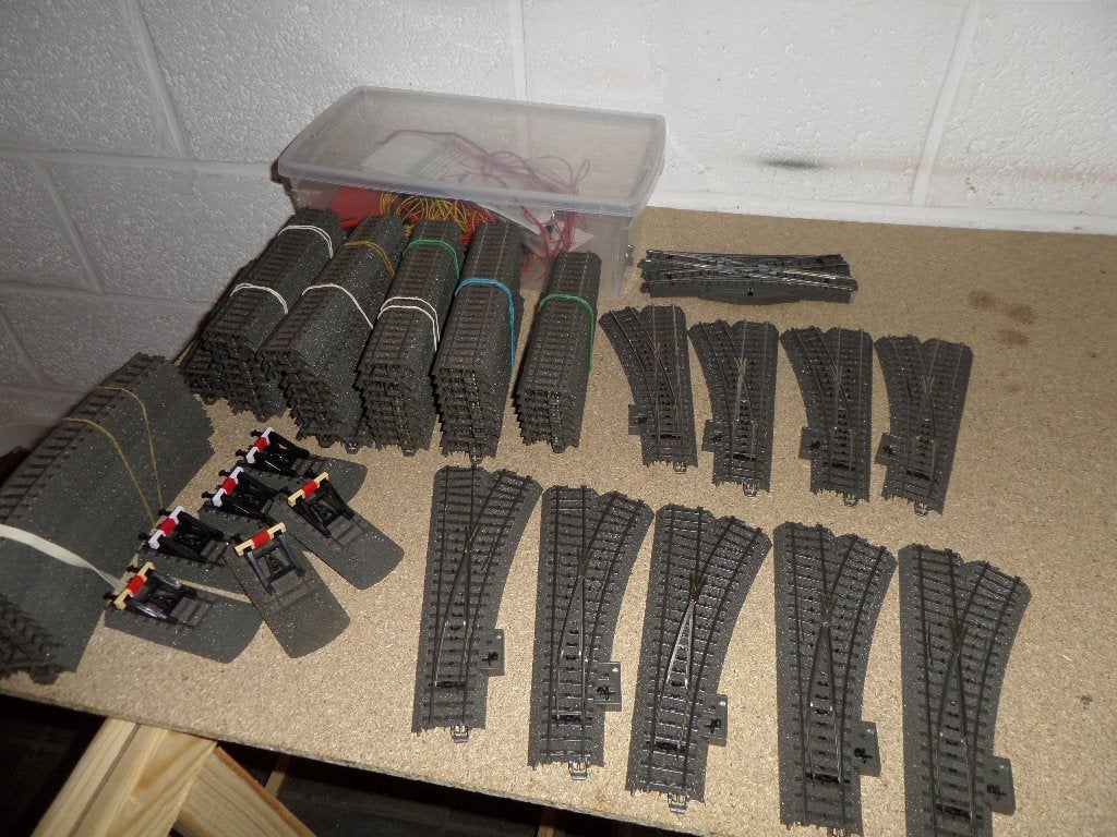 MARKLIN HO Lot nr. 1 groot stuk spoor C-bruggen, hellingen, Verzenden, Zo goed als nieuw, Rails