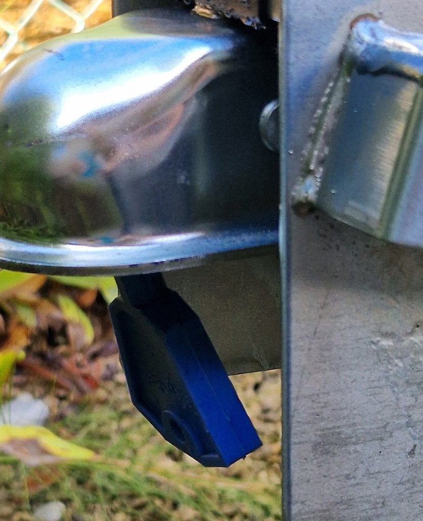disselslot + wielklem + anti diefstal bal voor aanhangwagen, Ophalen, Gebruikt
