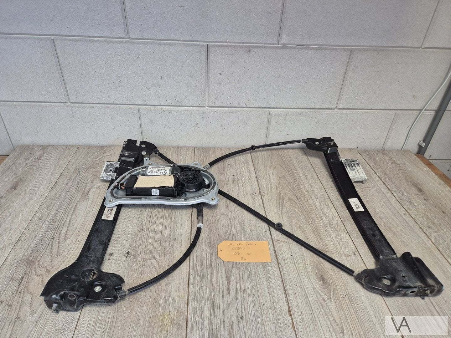 VW New Beetle cabrio 2002 - 2010 raammechanisme rechtsvoor, Gebruikt, -, Volkswagen, -
