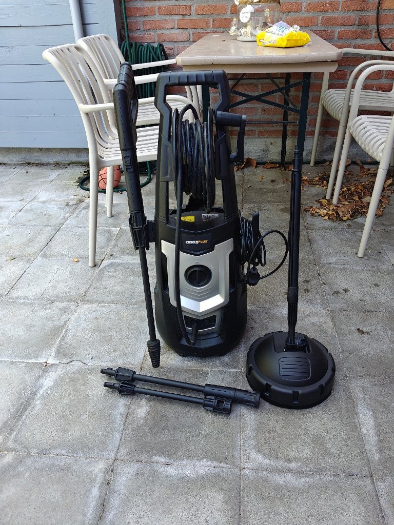 Hogedrukreiniger Powerplus 1800W, Ophalen, Gebruikt, Met regelbare waterdruk, Powerplus