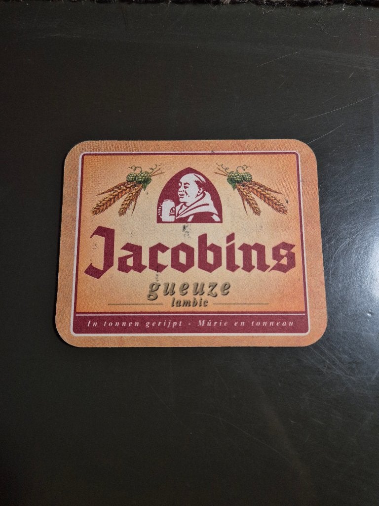 Sous bock Jacobins gueuze lambic kriek lambic, Verzamelen, Ophalen of Verzenden, Gebruikt, Viltje(s), Overige merken