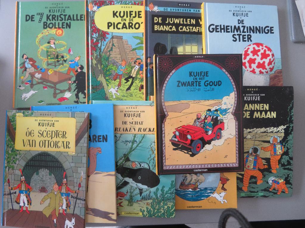 10 hardcover mini album Kuifje Tintin, Verzenden, Kuifje, Zo goed als nieuw, Boek of Spel