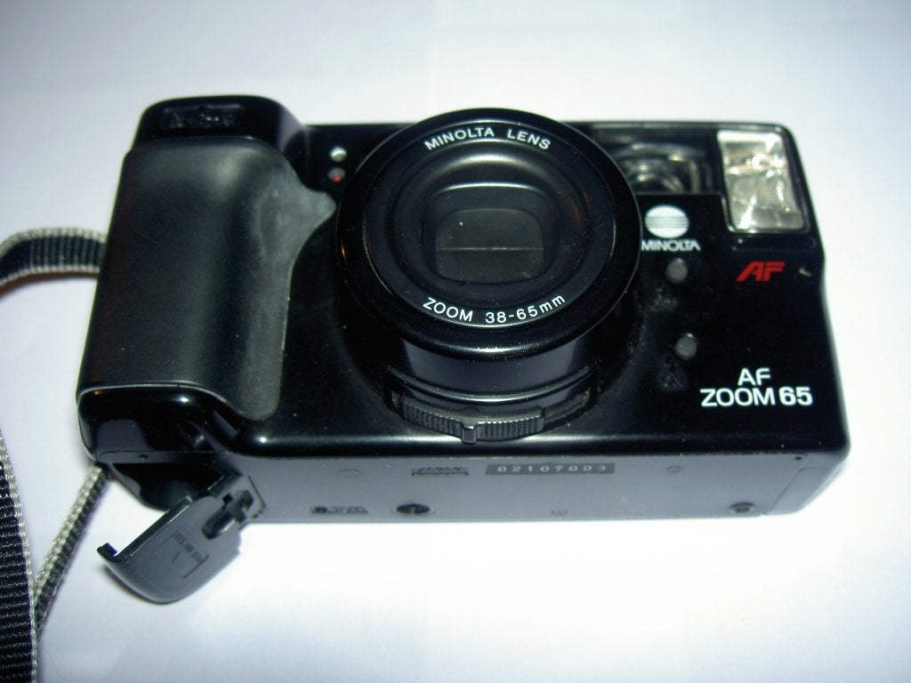 Minolta AF ZOOM 65, Audio, Tv en Foto, Fotocamera's Analoog, Ophalen of Verzenden, Niet werkend, Minolta