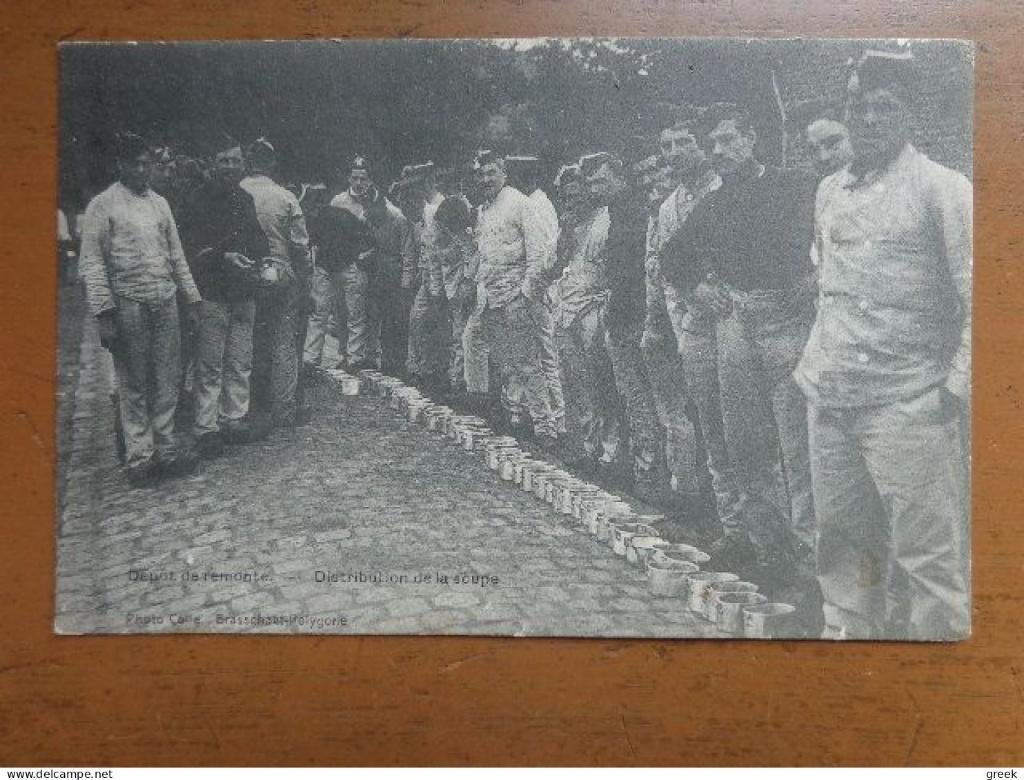 Pk Militaria, Depot de remonte, distribution de la soupe, Envoi, Affranchie, Politique et Histoire