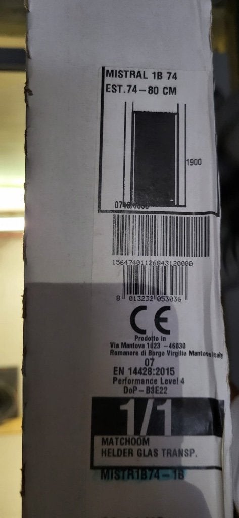 douchedeur, Doe-het-zelf en Bouw, Sanitair, Ophalen, Zo goed als nieuw, Douche