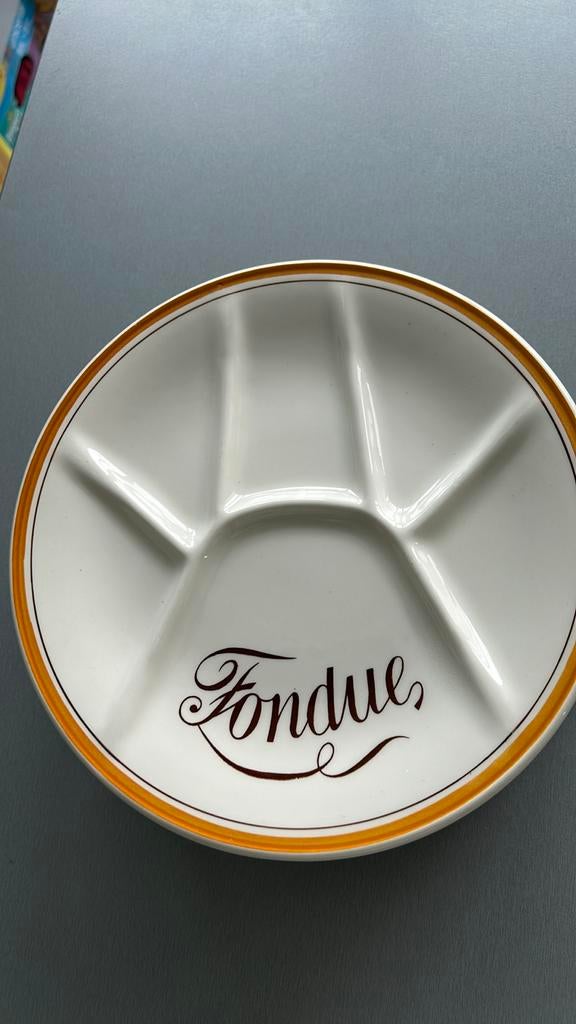 6 fondueborden, Enlèvement, Comme neuf