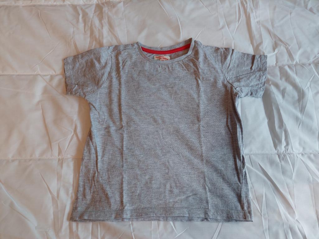 T-shirt 6 ans manches courtes gris clair chiné uni DPAM, Ophalen, Jongen of Meisje, Du pareil au même, Overige typen