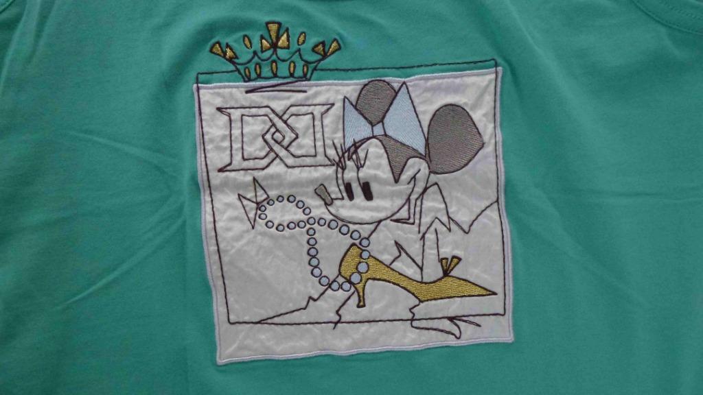 groen  T shirt zonder mouwen Mickey mouse, Kleding | Dames, Maat 38/40 (M), Verzenden, Zo goed als nieuw, Zonder mouw
