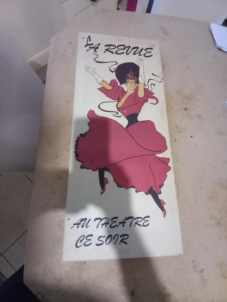 Toile " La revue", Maison & Meubles, Enlèvement ou Envoi, Utilisé, Autres matériaux