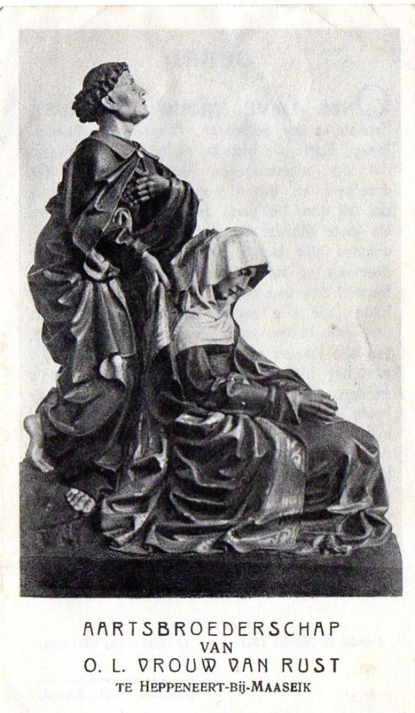 devotieprentje OLV van Rust / Heppeneert - Maaseik, Ophalen of Verzenden, Kaart of Prent, Christendom | Katholiek