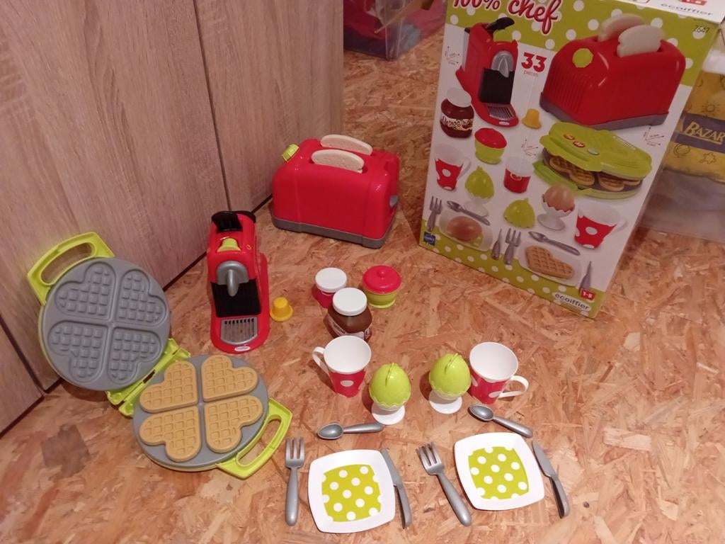 Ontbijttafel ecoiffier, Ophalen