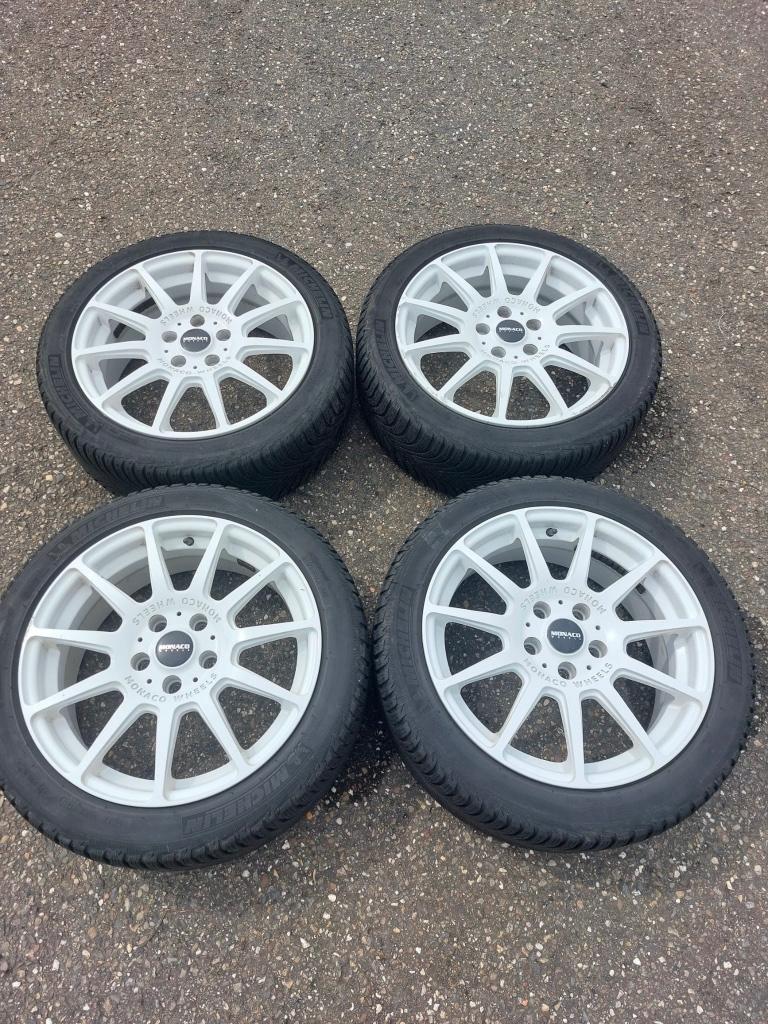 Monaco Rallye White 5x112, 17inch, Pneus et Jantes, Pneus hiver, 17 pouces, Enlèvement
