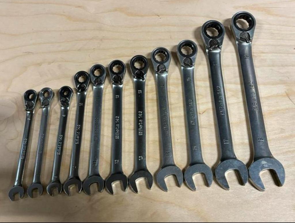 Beta 142 steek ring ratelsleutels omkeerbaar ring ratel set, Ophalen