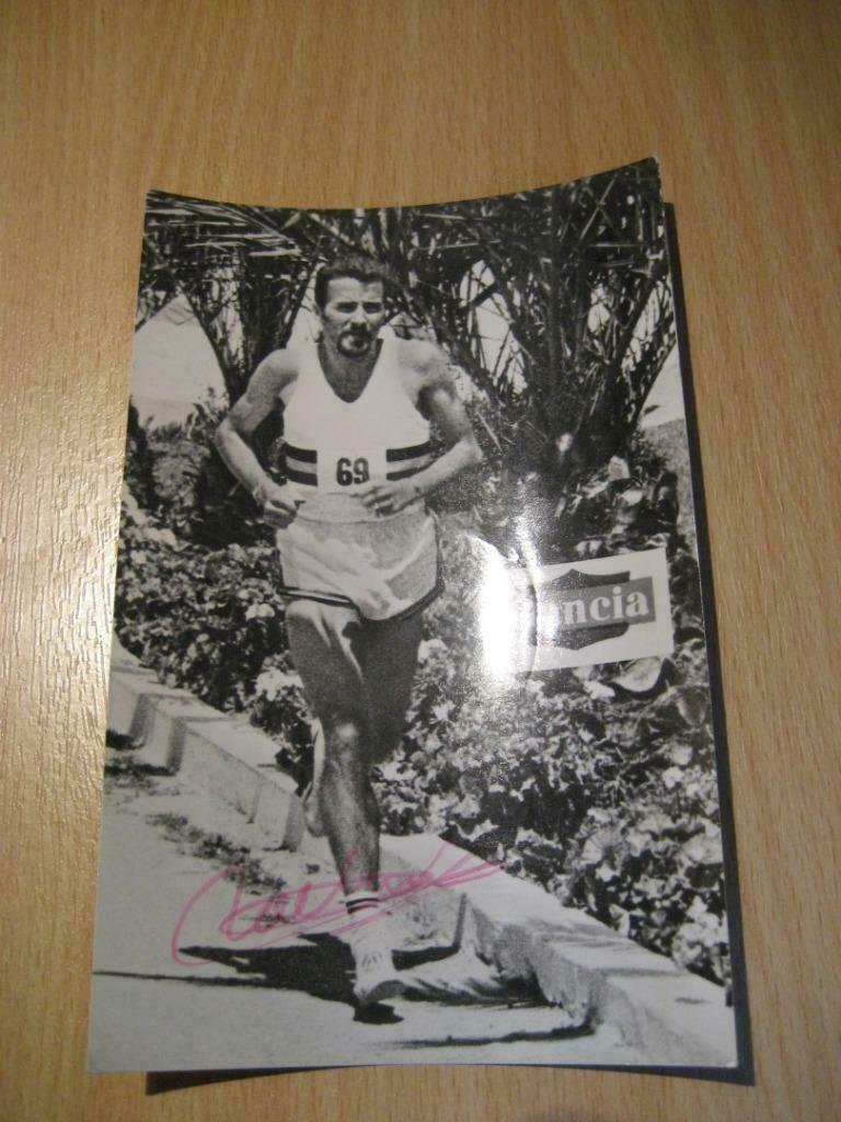 Gaston Roelants foto kaart met handtekening uit 1970, Enlèvement ou Envoi, Neuf, Photo