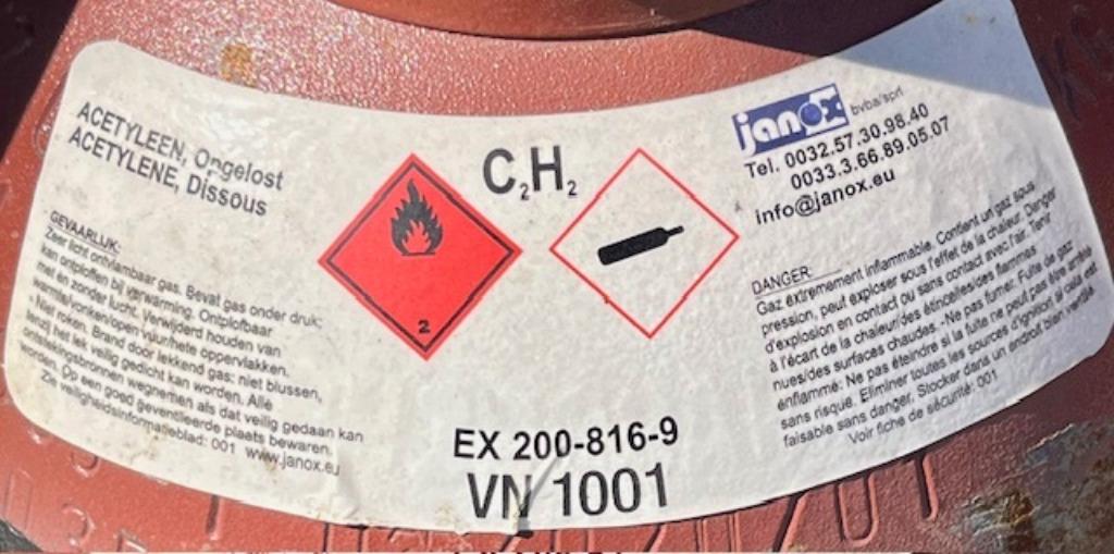 Acetyleen en Helium flessen in diverse formaten, Ophalen of Verzenden, Nieuw