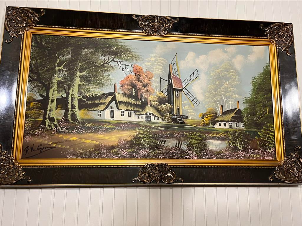 Grand tableau signé, Enlèvement ou Envoi