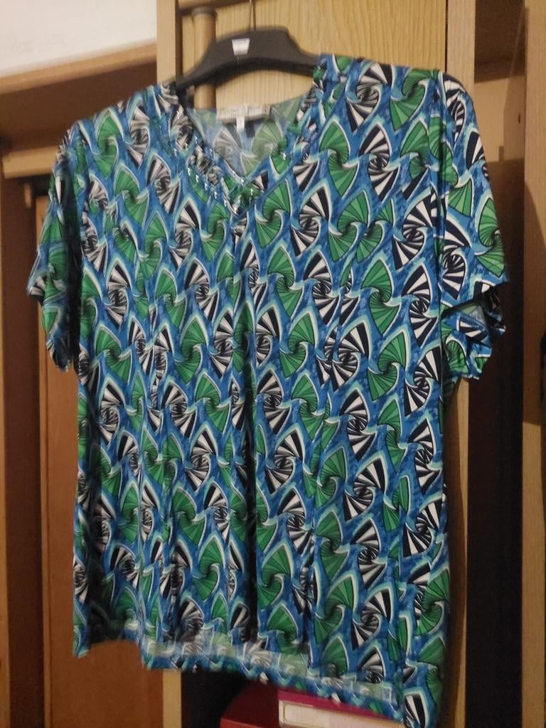 Zonnige damesblouse, Ophalen of Verzenden, Zo goed als nieuw, Blauw