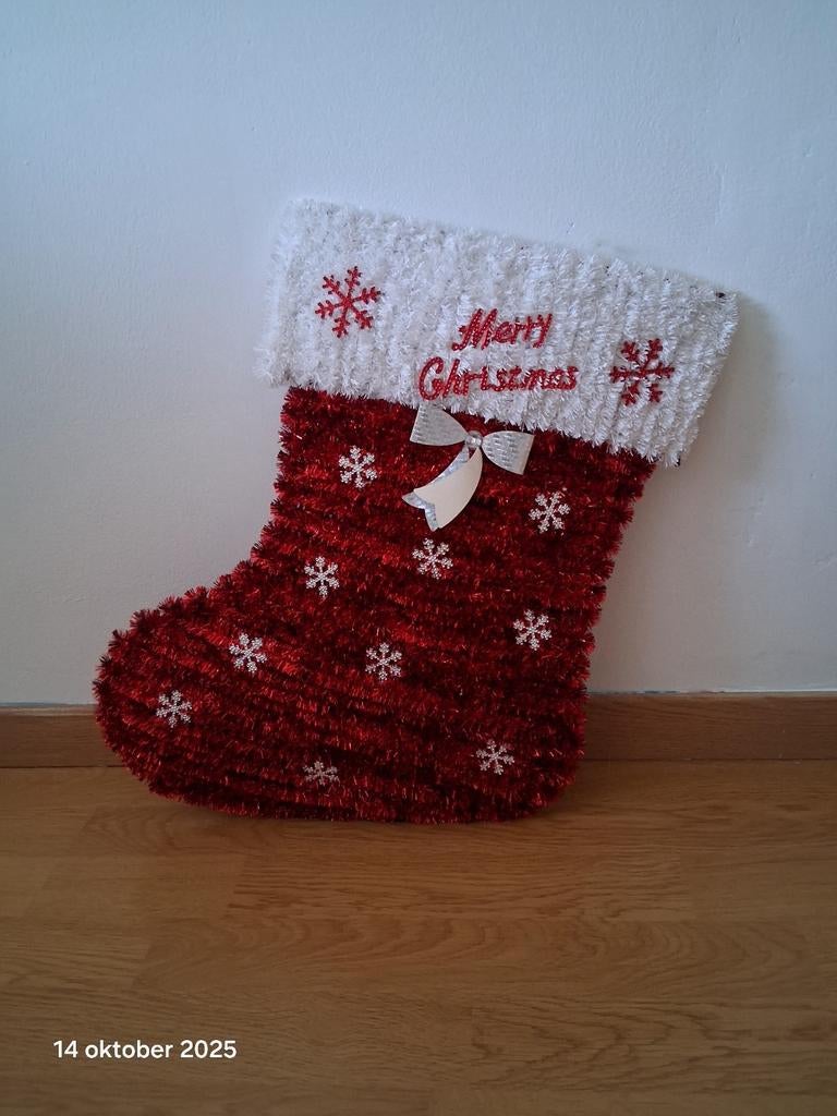 Kerstsok, decoratie, Ophalen, Zo goed als nieuw