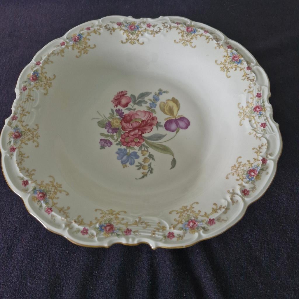Plat et bol en porcelaine Vintage Bavaria Schwarzenhammer, Antiquités & Art, Antiquités | Céramique & Poterie, Enlèvement ou Envoi