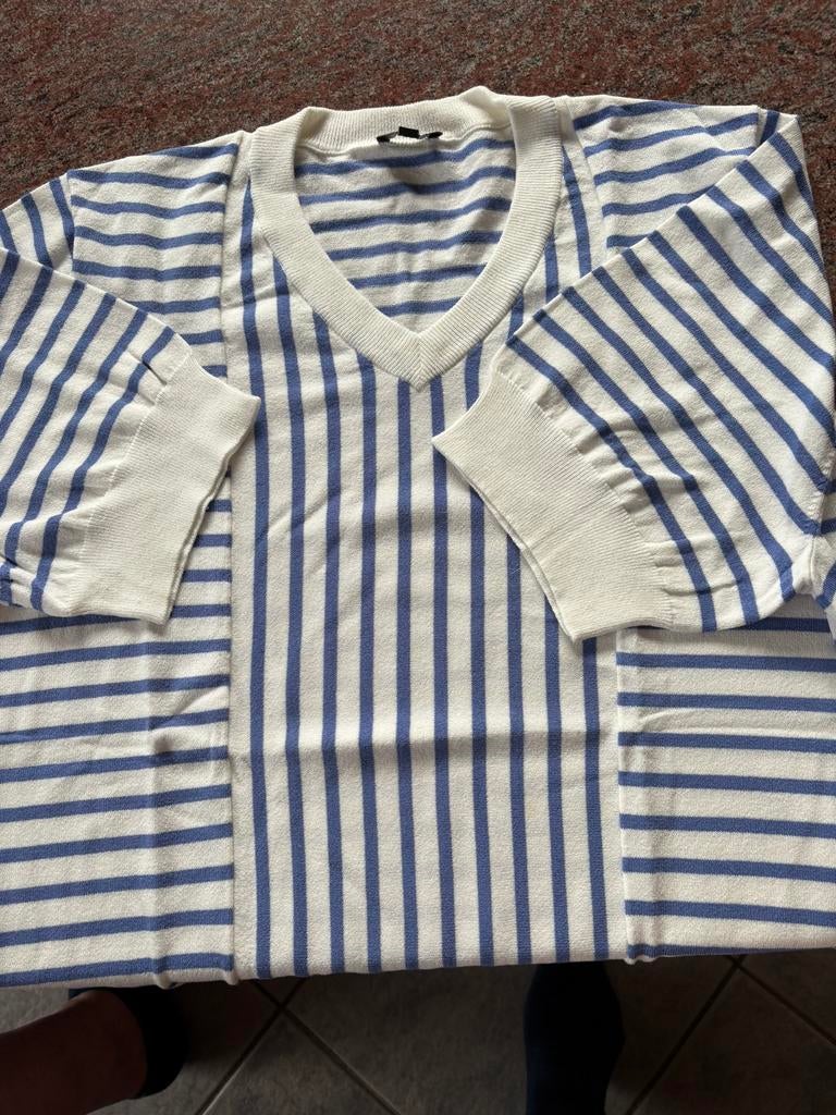 Mayerline trui oceaan blauw met strepen, Ophalen of Verzenden, Maat 46/48 (XL) of groter, Blauw